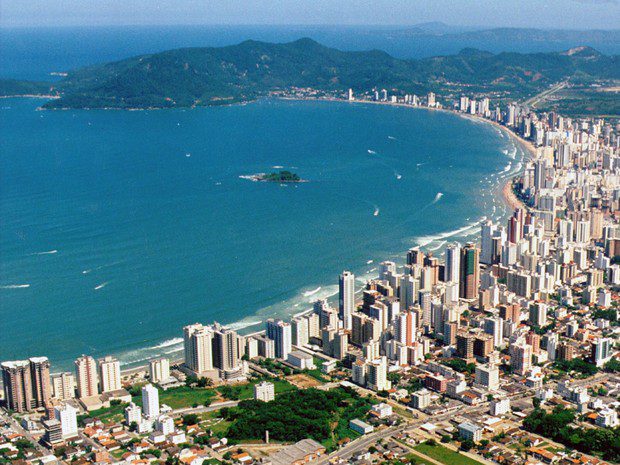 vista aérea da cidade de Florianópolis(SC)