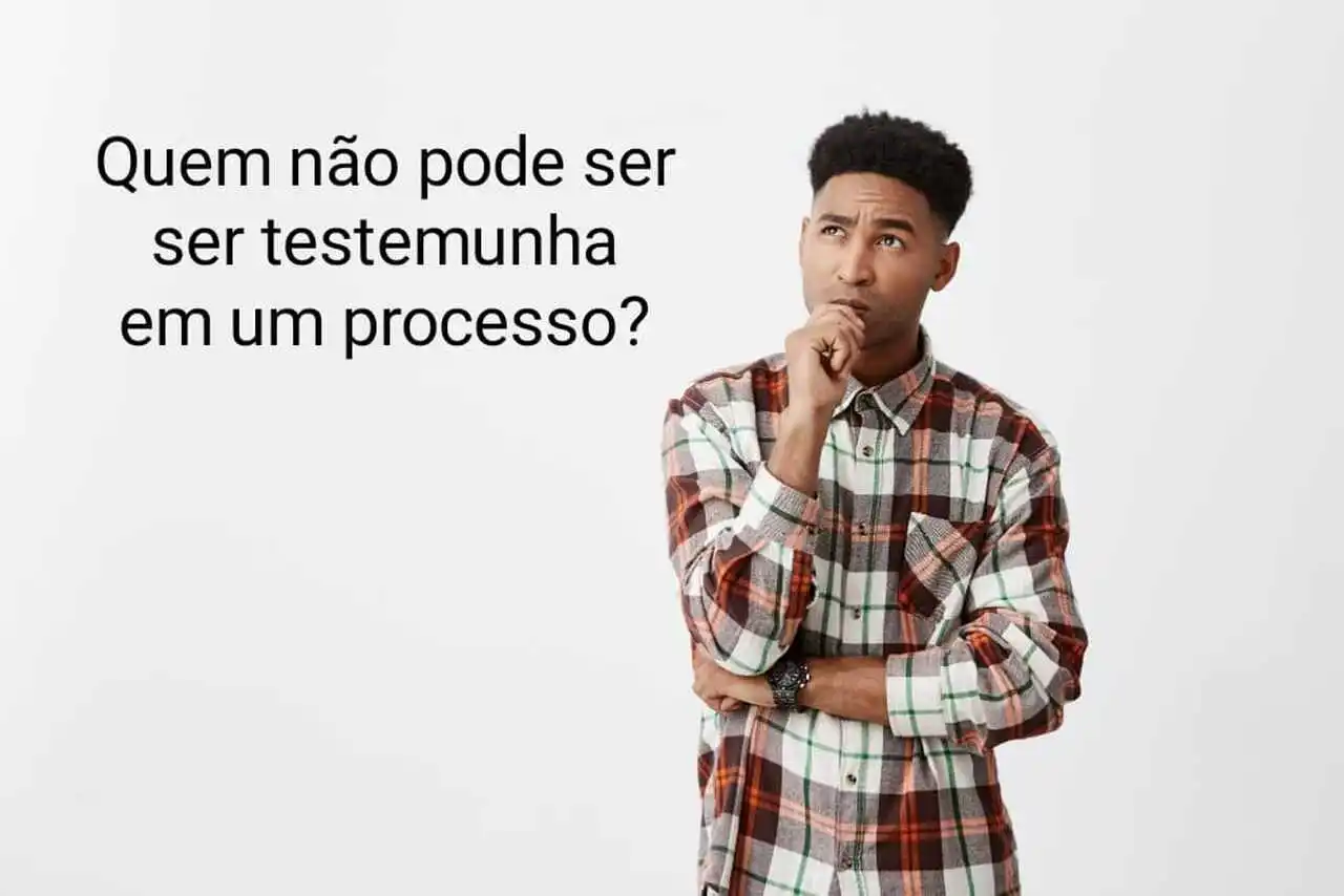 Jovem com dúvida sobre quem pode ser testemunha