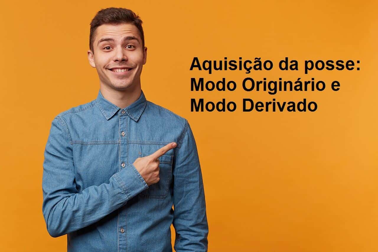 rapaz sorridente de camisa azul apontando título do post aquisição da posse